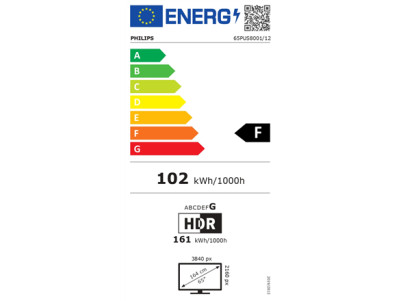Philips LED 4K Ambilight TV | 65PUS8001/12 | 65 | Smart TV | TITAN OS | UHD | Black