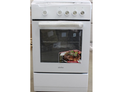 SALE OUT. Simfer 4401SGRBB.1 Cooker, Gas hob, Gas oven, Width 50 cm, Mechanical control, White | Simfer Cooker | 4401SGRBB.1 | H