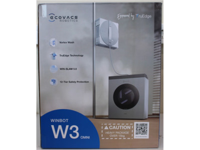 SALE OUT. Ecovacs Window Cleaning Robot | WINBOT W3 OMNI | Corded/Cordless | 8000 Pa | White/Silver | MISSING INNER PACKAGING, W