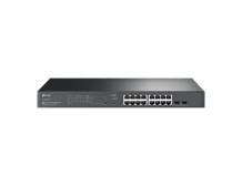 TP-LINK | SG2218P | JetStream 18-Port Gigabit Smart Switch with 16-Port PoE+ | Rack-mountable | Managed