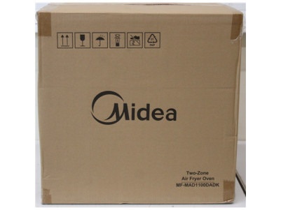 SALE OUT. Midea MAD1100DADK Air fryer digital,Two-zone cavity, 6.4L + 4.4L | Midea Two Zone Airfryer | MAD1100DADK | Power 1850 