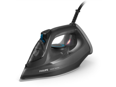 Philips Steam iron | DST3041/80 3000 series | Steam Iron | 2600 W | Continuous steam 40 g/min | Water tank capacity 300 ml | Bla