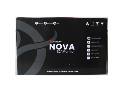 SALE OUT. Arozzi Nova 32" IPS, 180Hz, Computer Monitor - Black | Arozzi | Nova | 32 " | IPS | QHD | 16:9 | 180 Hz | 1 ms | 2560 