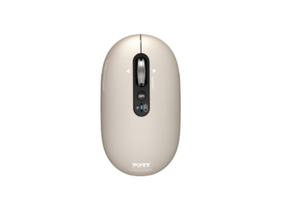 PORT CONNECT Mouse | PURE MAC | Wireless | Bluetooth | Beige Perle
