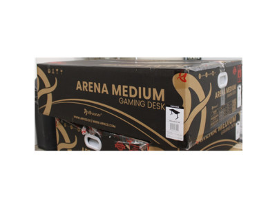 SALE OUT. | Arozzi | Gaming Desk | Arena Medium | Black | DAMAGED PACKAGING, SCRATCHED PARTS AND TABLE TOP | 24 month(s)
