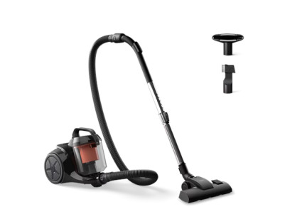 Philips | Vacuum cleaner | XB1142/10 1000 series | Bagless | Power 800 W | Dust capacity 1.3 L | Rich black/Coral moody