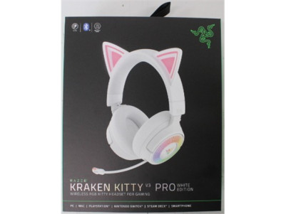 SALE OUT. Razer Kraken Kitty V3 Pro Headset, White | Razer Headset | Kraken Kitty V3 Pro | Bluetooth | Over-Ear | DAMAGED PACKAG