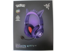 SALE OUT. Razer Kraken Kitty V2 Headset, Pok mon Gengar Ed. | Razer Headset | Kraken Kitty V2 | Yes | Wired | Over-ear | DEMO