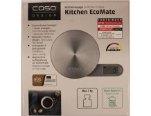SALE OUT. | Caso | Scales | Kitchen EcoMate | Maximum weight (capacity) 5 kg | Graduation 1 g | Display type LCD | Stainless ste