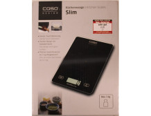 SALE OUT. | Caso Kitchen scale | Slim | Maximum weight (capacity) 5 kg | Graduation 1 g | Black | DAMAGED PACKAGING