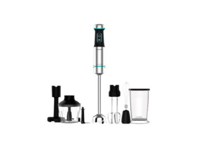 Cecotec | Hand Blender | Power TitanBlack 1200 XL PerfectCream&Crush | Hand Blender | 1200 W | Stainless steel/Black