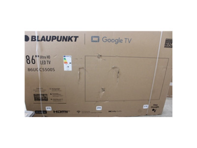 SALE OUT. Blaupunkt 86UGC5500S 86" (218 cm) 4K Ultra HD LED Google TV | SALE OUT. Blaupunkt LED TV | 86UGC5500S | 86 | Smart TV 