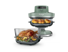 NINJA 5-in-1 XL Glass Air Fryer | AS090EUGN Crispi Pro | Power 2050 W | Capacity 5.7 L | Moss Green