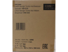 SALE OUT. Caso HW 616 Turbo Hot Water Dispenser, Capacity 2.5 L, Stainless steel, Black | SALE OUT. Caso Turbo Hot Water Dispens