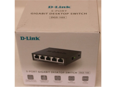 SALE OUT. D-Link DGS-105GL/E 5-Port Gigabit Ethernet Switch | SALE OUT. Ethernet Switch | DGS-105/E | Unmanaged | Desktop | Giga