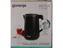 SALE OUT. | Gorenje Kettle | K15DWBK | Electric | 2200 W | 1.5 L | Stainless steel | 360 rotational base | Black | DAMAGED PACKA