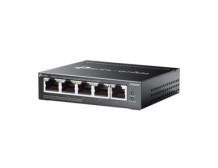TP-LINK | Omada 5-Port Gigabit Easy Managed Switch with 4-Port PoE+ | ES205GP | Desktop/Wall mountable