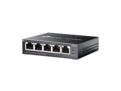 TP-LINK | Omada 5-Port Gigabit Easy Managed Switch with 4-Port PoE+ | ES205GP | Desktop/Wall mountable