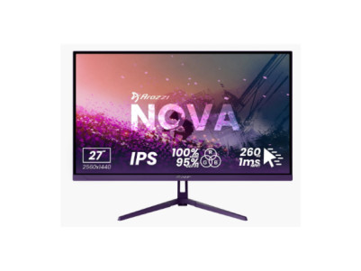 Arozzi | Nova | 27 " | IPS | QHD | 16:9 | 180 Hz | 1 ms | 2560 x 1440 pixels | 350 cd/m | HDMI ports quantity 2 | Purple