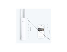 TP-LINK N300 Wireless N Outdoor Access Point EAP110 802.11n 2.4 GHz 300 Mbit/s Ethernet LAN (RJ-45) ports 1 MU-MiMO Yes PoE in A