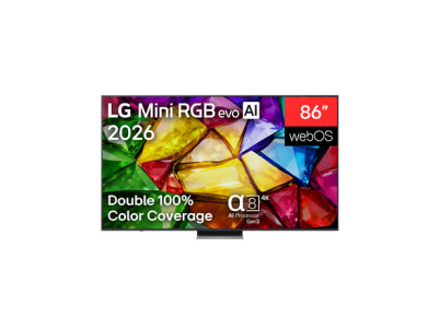 LG 4K evo AI Mini RGB TV | 86MRGB87B3B | 86 | Smart TV | webOS | UHD | Black