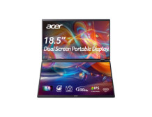 Acer PD19F 47cm 18.5'' FHD Dual Portable IPS 100Hz 16:9 4ms (GTG) 250nits HDMI 2xType-C MM Audio Out EU Black H.cable x1 U.cable