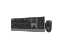 Gembird KBS-WPS-02-CYRL Dual-mode slim wireless desktop set, 2.4G+BT, Cyrillic layout | Gembird