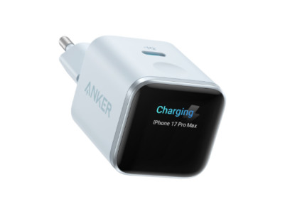 Anker Nano Charger 45W, Smart Display, Blue | Anker