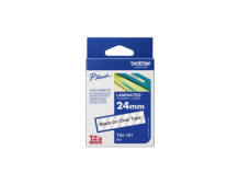 Brother | TZE-151 Laminated Tape | Black on Clear | TZe | 8 m | 2.4 cm
