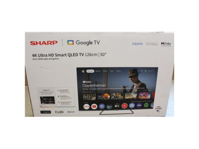 SALE OUT. Sharp 50HP6265E 50" (126cm) QLED 4K Ultra HD Google TV, Dolby Vision, Dolby Atmos, Central Stand | Sharp 50HP6265E | 5