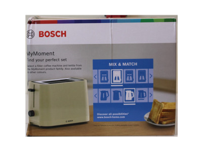 SALE OUT. Bosch TAT3M127 MyMoment Compact toaster, 950 W, 2 slots, Beige | SALE OUT. Compact Toaster | TAT3M127 MyMoment | Numbe