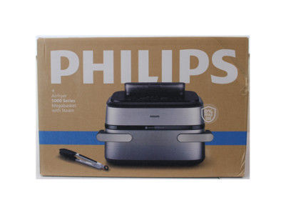 SALE OUT. Philips NA565/02 Airfryer with steam function, flexible Megabasket, 10 L, Silver/Black | Philips DAMAGED PACKAGING | 2