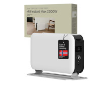 Mill | Heater | CO2200LEDMAX | Convection Heater | 2200 W | Number of power levels 3 | Suitable for rooms up to 5-30 m | White
