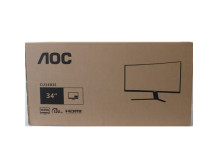 SALE OUT. AOC CU34B3E Curved 34" 3440x1440/21:9/300cd/m2/4ms HDMI, DisplayPort, USB, Audio out | Warranty 36 month(s) | DAMAGED 