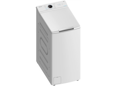 Midea | Washing Machine | MF100T70BA10/W-HR | Energy efficiency class A | Top loading | Washing capacity 7 kg | 1200 RPM | Depth