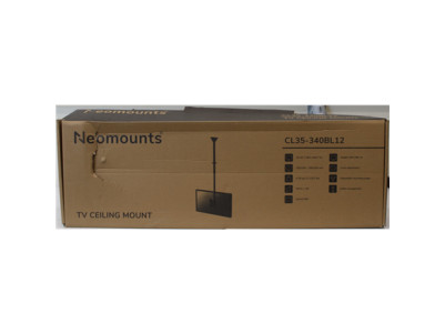 SALE OUT. Neomounts CL35-340BL12 Monitor/TV mount ceiling 1 screen - 23-42" - max 50 kg - VESA 100x100-200x200 - h 106-156 cm - 