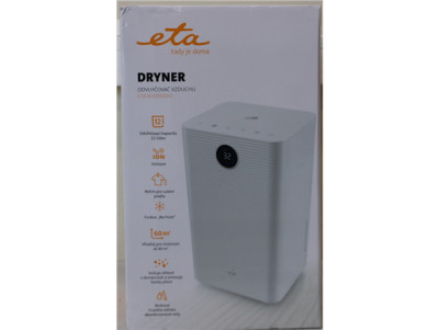 SALE OUT. ETA ETA363090000 DRYNER Dehumidifier, Tank volume (water) 2 l, Suitable for spaces up to 60 m , White | ETA Dehumidifi