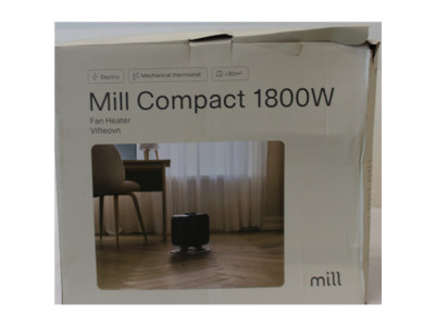 SALE OUT. Mill | Heater | CUS1800MECBA | PTC Fan | 1800 W | Suitable for rooms up to 30 m | Black | DAMAGED PACKAGING