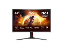 AOC C32G4Z | 32 " | VA | FHD | 16:9 | 240 Hz | 0.3 ms | 1920 x 1080 pixels | 300 cd/m | HDMI ports quantity 1 | Black