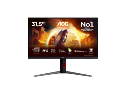 AOC U32G4U | 32 " | Fast IPS | UHD | 16:9 | 160 Hz | 1 ms | 3840 x 2160 pixels | 450 cd/m | HDMI ports quantity 2 | Black