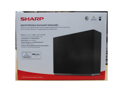 SALE OUT. Sharp AQUOS Wireless Surround Subwoofer | Sharp AQUOS Surround Subwoofer | CP-AWS0101 | Wi-Fi | DAMAGED PACKAGING | Wi