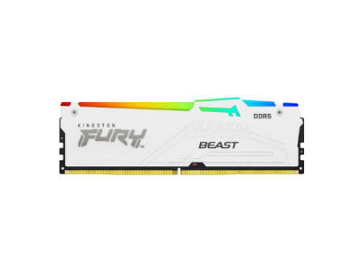 Kingston KF560C30BWEA-16 16GB 6000MT/s DDR5 CL30 DIMM FURY Beast White RGB EXPO | Kingston