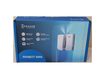 SALE OUT. | Ecovacs Windows Cleaner Robot | WINBOT MINI GREY | Corded | Grey | DAMAGED PACKAGING