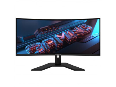 Gigabyte | GS34WQC A | 34 " | SS VA | WQHD | 120 Hz | 1 ms | 3440 x 1440 pixels | 300 cd/m | HDMI ports quantity 1