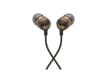 Marley Wired Earbuds | Smile Jamaica | Built-in microphone | USB Type-C | Brass