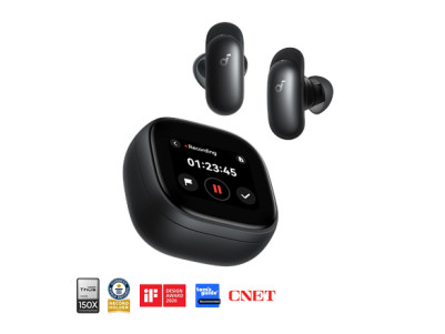 Anker Soundcore Wireless Earbuds | Liberty 5 Pro Max | Bluetooth | In-Ear | Microphone | Black | Noise canceling | Noise reducti