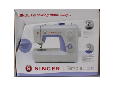 SALE OUT. Singer | Sewing Machine | Simple 3232 | Number of stitches 32 | Number of buttonholes 1 | White | DAMAGED PACKAGING