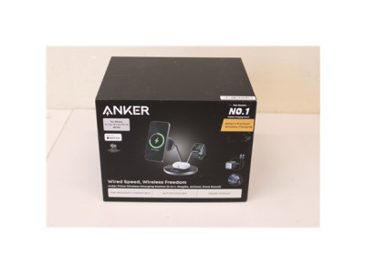 SALE OUT. Anker Prime Wireless Charging Station Qi2.2 25W wireles charging (3-in-1, MagGo, AirCool, Dock Stand) PSU added, Black