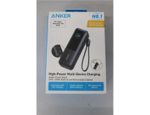 SALE OUT. Anker Zolo Powerbank | A1695H11 | 25000 mAh | Built-In USB-C and Retractable Cable) | Grey | UNPACKED, SCRATCHED ON SC