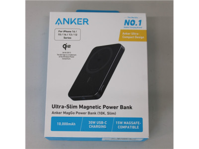SALE OUT. Anker MagGo Wireless Powerbank (With 30W C port, Ultra slim) | A1664H11 | 10000 mAh | Black | DEMO